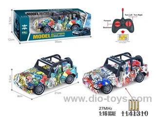 1:16 27MHZ 4ch rc car not included battery
