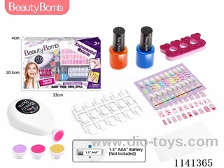 Nail Art Set with Electric Nail Polishers (1xAAA,not included)