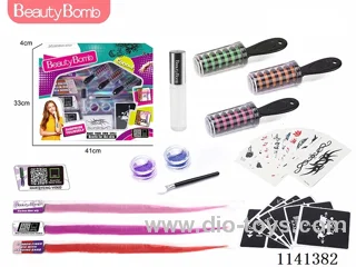 Tattoo Set with Hair Colour Stick & Wig
