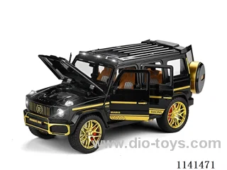 1:24 6-door Big G lighted alloy car model pull back