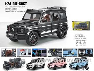 1:24 pull back alloy car W L/M