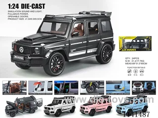 1:24 pull back alloy car W L/M