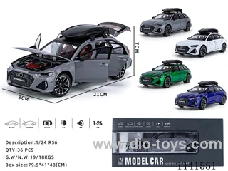 1：24 pull back alloy car W L/M