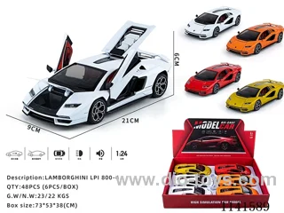 1：24 pull back alloy car W L/M