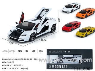 1：24 pull back alloy car W L/M