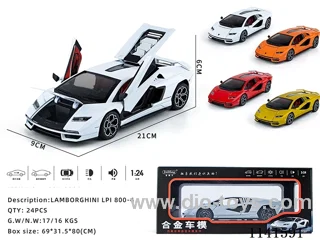 1：24 pull back alloy car W L/M