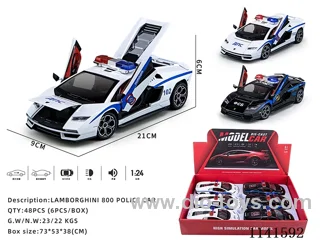1：24 pull back alloy car W L/M