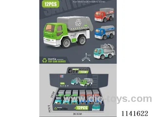 Inertial sanitation vehicle 12pcs