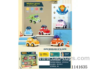 pull back Cartoon Car 6pcs