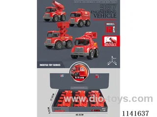 Inertia fire truck 12pcs