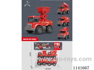 Inertial Fire Truck 4pcs