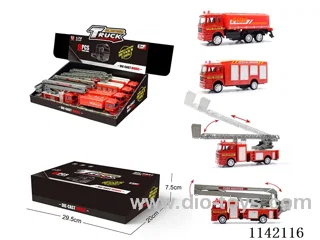 Firefighting Pull Back Vehicle 8pcs(4 types mixed)