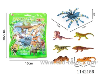 Blue Spider + 6 Reptiles
