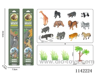 2 wild animals in packs of 6