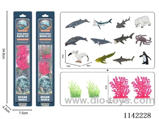 12 6-pack marine animals