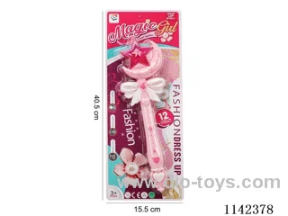 (Light Pink) Magic Wand with Music and Lights