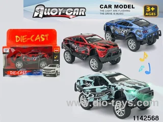 1:32 Alloy Pull Back Car W L/M