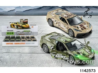 1:32 Alloy Pull Back Car W L/M