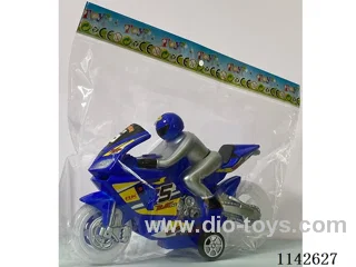 Inertia motorbike - transparent wheels - with light music