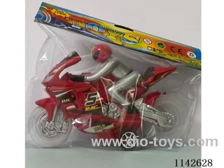 Inertia motorbike - transparent wheels - with light music
