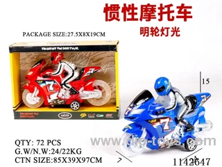 Inertia motorbike - transparent wheels - with lights