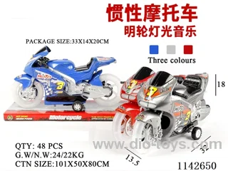 Inertia Motorbike - transparent Wheels - Music with Lights
