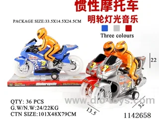Inertia Motorbike - transparent Wheels - Music with Lights