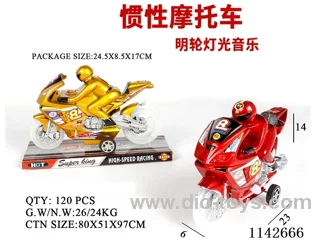 Inertia Motorbike - transparent Wheels - Music with Lights
