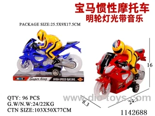 Inertia Motorbike - transparent Wheels - Music with Lights