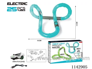 B/O Glow-in-the-Dark High Speed Pipeline Car includes Battery