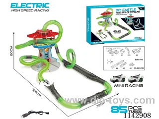B/O DIY Castle Time Pipeline Car Includes Battery
