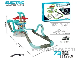 B/O DIY Castle Time Tube Car Includes Battery