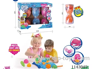 Expanded Snow Cream 3 cans*3 colours (Wide Bottle Hourglass Jar/50g*3)