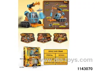 4-in-1 Multi-Purpose Construction Vehicle(microscopes, hand grips, magnetic lifts, storage boxes)