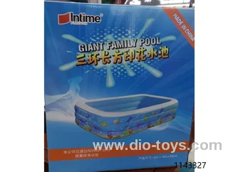THREE-RING RECTANGULAR PRINTED POOL 262CM