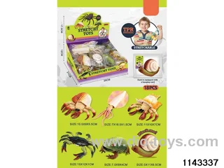 TPR Stretch - frogs/snails/horn snail hermit crabs/round snail hermit crabs/crab/squid