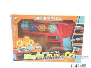 Projection Electric Sound & Light Transparent Gear Gun