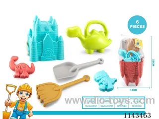 Dinosaur Beach Castle Toys (6pcs)
