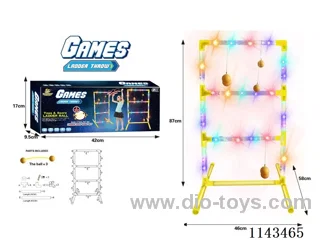 LED Light Up Step Golf Ball Throwing Frame Equestrian Ball Ladder Throwing Sports Toys Games