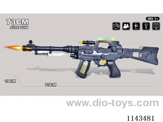 Solid colour electric gun octave gun with light music sound gun voice gun