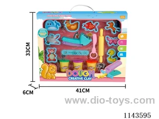 Colourful clay set
