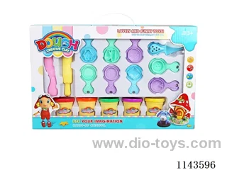 Colourful clay set