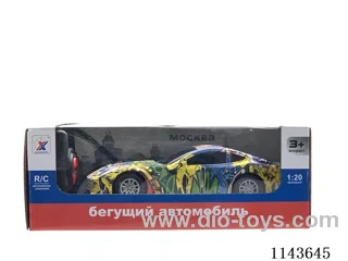 Graffiti 4ch rc car (Ferrari, with forward lights) 1:20 Russian packaging