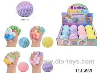 Tri-colour venting grape ball pinch