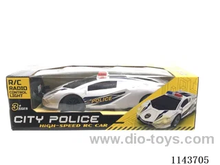 1:14 Lamborghini police car 4ch RC car with headlight (package battery)