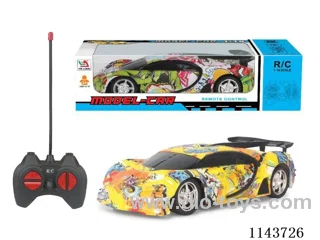 1:18 4ch Bugatti graffiti rc car