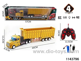 1:32 4ch lighted tipper trailer