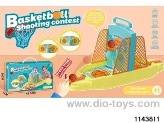 Colourful two-player basketball