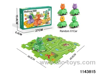 Electric Dinosaur Puzzle Rail Car