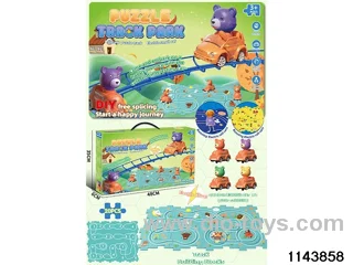 Electric Cartoon Puzzle Railcar